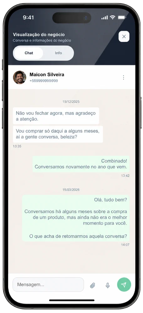 Automacoes e lembretes de retorno