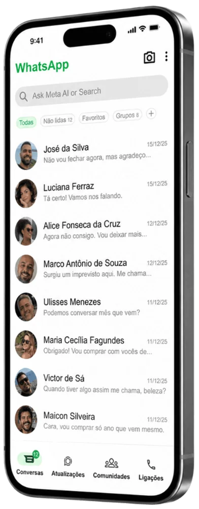 Configurando o WhatsApp no Meuats